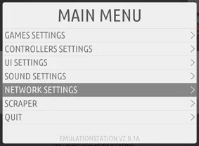 Main Menu